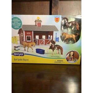 Breyer Stablemates #59197 Red Stable Set! NEW